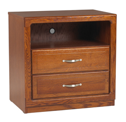 Beachcomber Media Chest w\/2 Drawers & 1 Top Open Compartment, 36"W